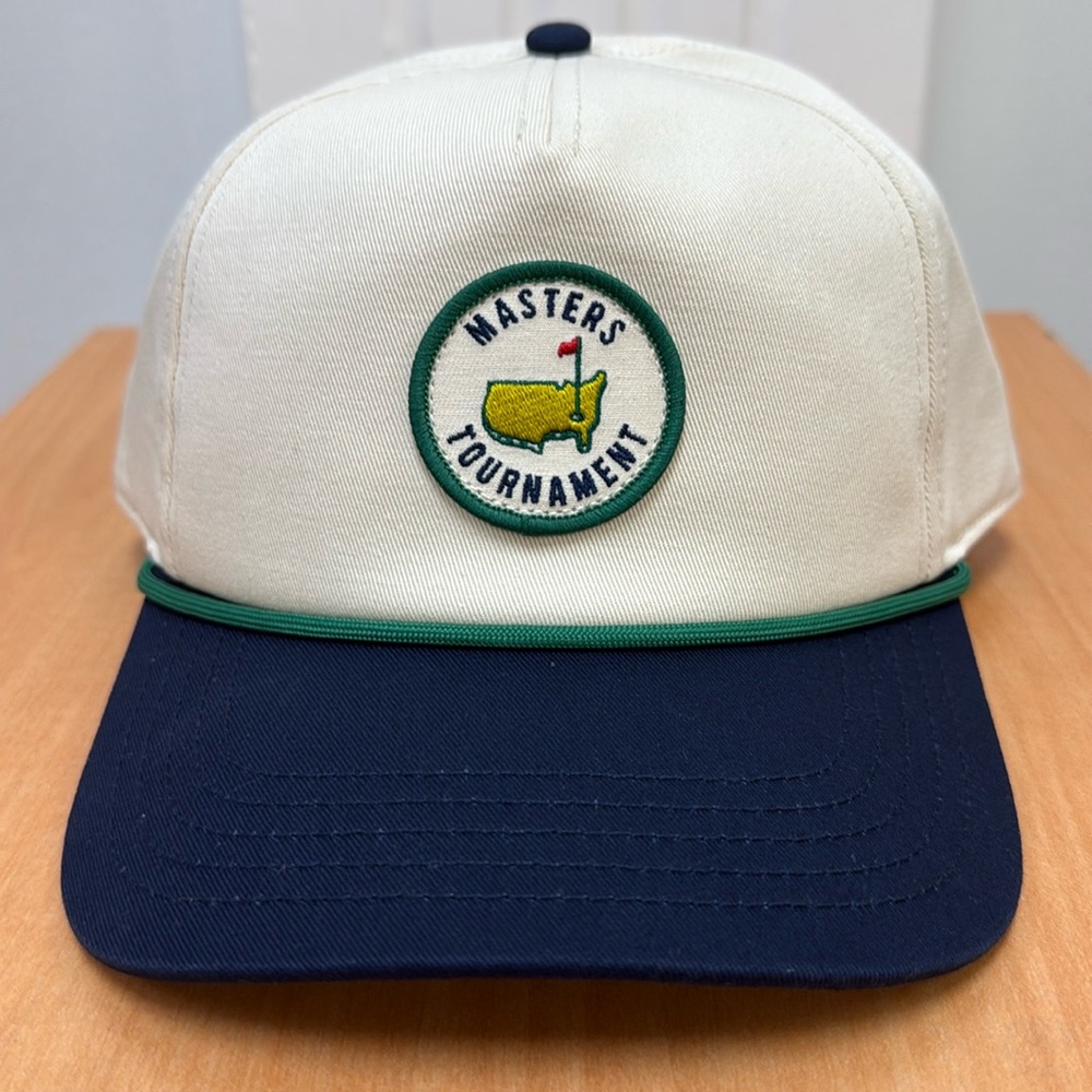 Masters Tournament Retro Color Block Patch Rope Hat!!🔥🔥🔥